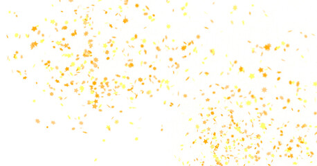 stars. Confetti celebration, Falling golden abstract decoration for party, birthday celebrate,