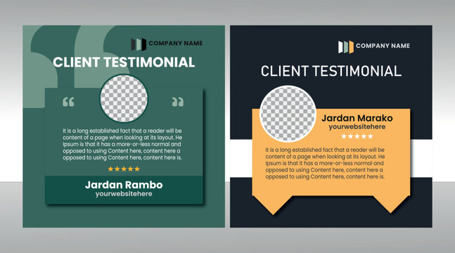 Cilent Testimonial Design