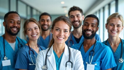 Fototapeta premium Confident Healthcare Team Portrait 