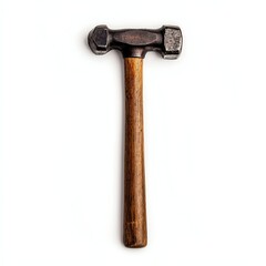 A robust hammer with a wooden handle, ideal for various tasks in construction and crafting.