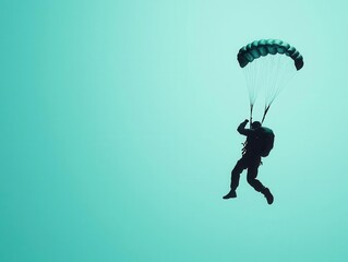 A parachutist midfall, their parachute tangled, expressing the unpredictability of risktaking