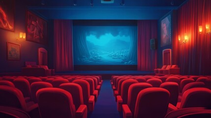 a cinematic atmosphere background concept