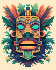Hawaiian Tribal symmetry layout illustration