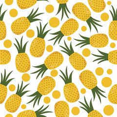 Pineapple Seamless Pattern