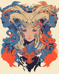 Hydra symmetry layout illustration