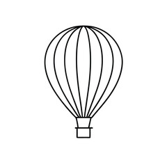 Fototapeta premium a line drawing of a hot air balloon