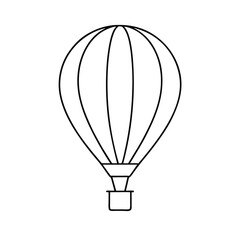Fototapeta premium a line drawing of a hot air balloon