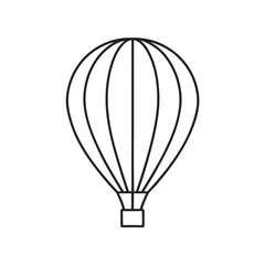 Fototapeta premium a line drawing of a hot air balloon