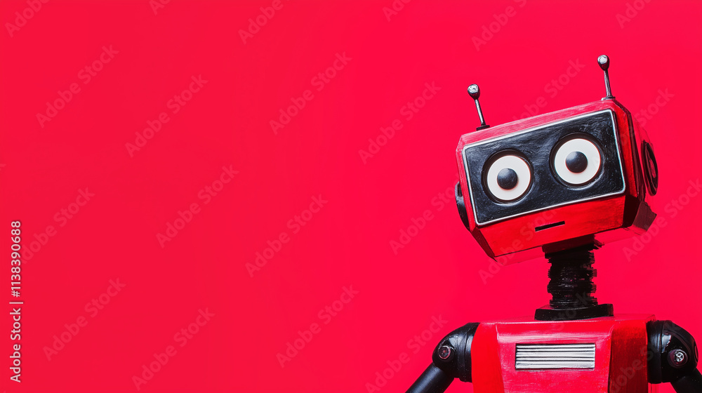 Poster computer robot background