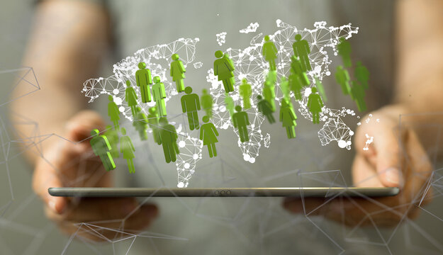 the Global Network Of People global - neural network exposure digital