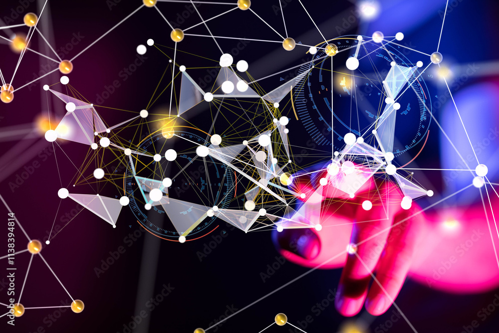 Poster Software, web development, programming concept. Abstract Programming