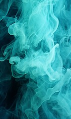 Fototapeta premium Abstract aquamarine smoke background texture