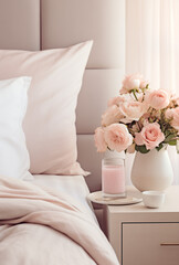 bed in bedroom