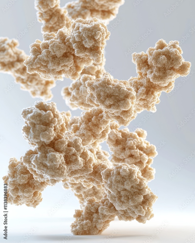 Aufkleber threadlike anthrax bacteria structures laboratory setting scientific visualization microscopic envir