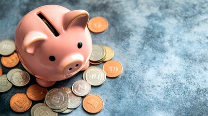 Saving money with a piggy bank coin management tips for financial success