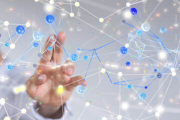 internet net and data digital concept.