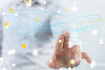 network digital interface in hand