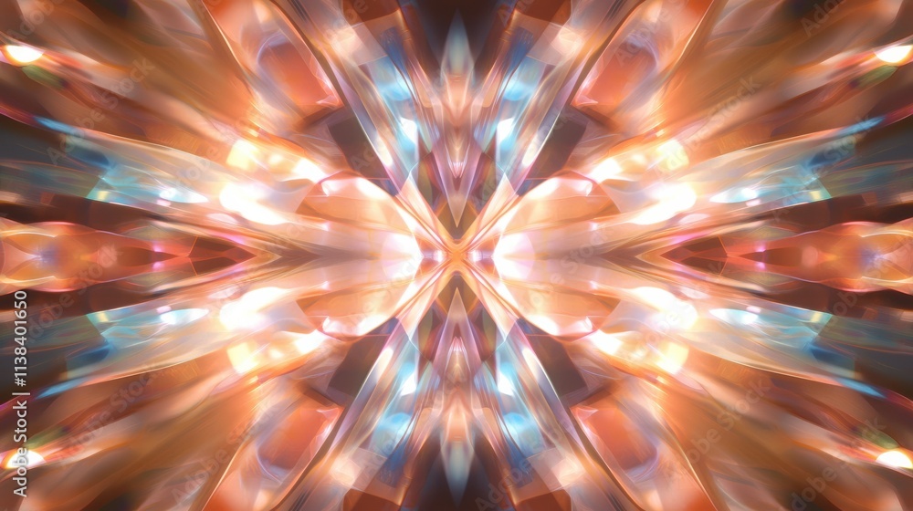 Poster vibrant light patterns abstract art digital composition colorful background artistic view multicolor