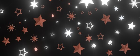 XMAS Stars - golden stars -