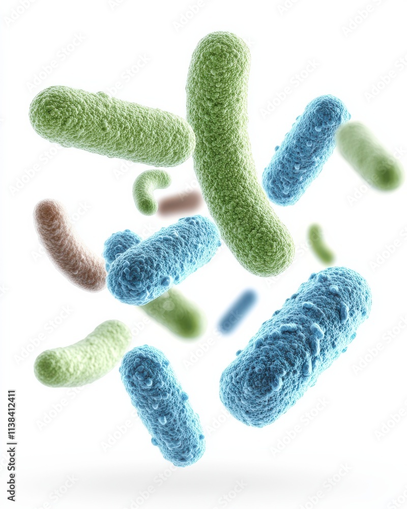 Poster exploring the benefits of gut bacteria with vibra microbial insights science lab digital environment