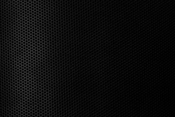 Obraz premium Black technology background macro,Speaker grille texture,Black speaker macro background,Speaker grille texture,Black iron spe