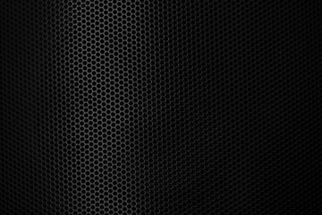Black technology background macro,Speaker grille texture,Black speaker macro background,Speaker...
