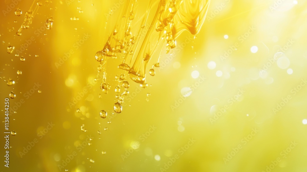 Poster Dynamic abstract ink drop patterns in water colorful liquid art high-quality studio environment close-up view