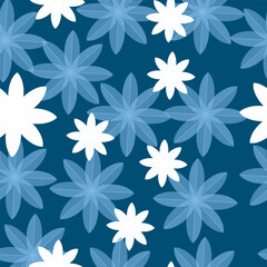 Print Abstract modern floral oriental colorful geometric pattern background seamless repeating pattern vector illustration flat design for wallpaper or background or Fabric textile EPS 10