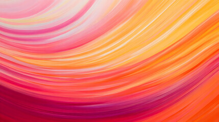 Fototapeta premium Abstract swirls of pink, orange, and yellow create a vibrant, flowing composition.