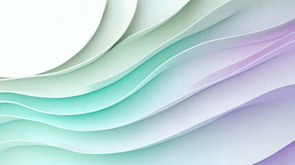 Obraz premium Abstract layered waves in soft colors create a soothing visual effect.