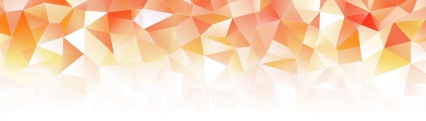 Abstract Orange and White Geometric Low Poly Background