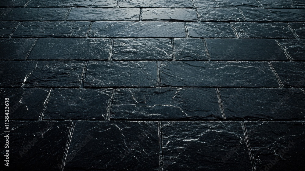 Poster textured black slate surface background setting high-resolution image subtle detail minimalist desig