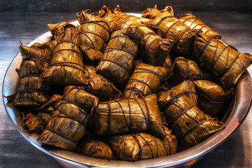 Street food in Zhujiajiao Ancient Town (called Shanghai Venice). Zhujiajiao is an ancient water town.