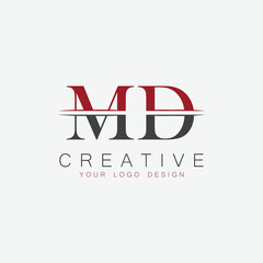 initial monogram logo with creative design.	