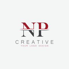 initial monogram letter  logo with creative design.