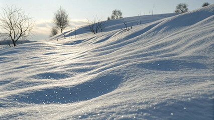Obraz premium winter landscape with snow