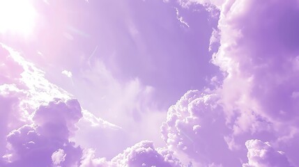 A serene lavender cloudy background with wisps of white clouds blending gently.