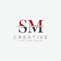 Fototapeta premium initial monogram letter logo with creative design.