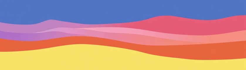 Abstract Colorful Waves Background  Gradient Design