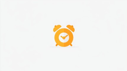 Orange Alarm Clock Icon  Time Management  Schedule  Punctuality