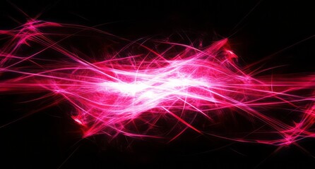 Naklejka premium Abstract Pink Energy Wave Light Design