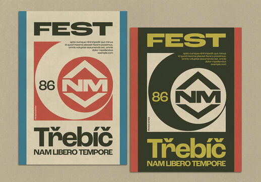 Timeless Swiss Aesthetic Poster Design Layout