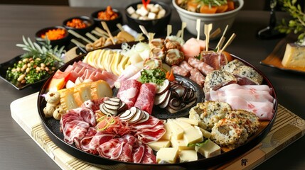 Fototapeta premium Crafting delicious food with care, rewarding oneself and one's family