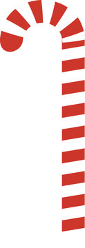Candy Cane Flat Design