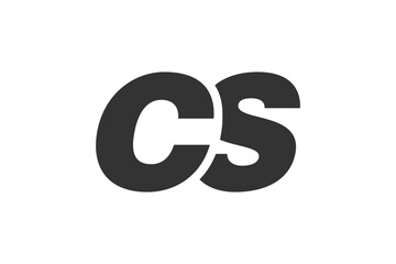 CS Techno Editable Font Logo For Corporate Branding. Bold, Futuristic Design With Unique Typographic Ideas. Minimal Custom Type And Dynamic Letter