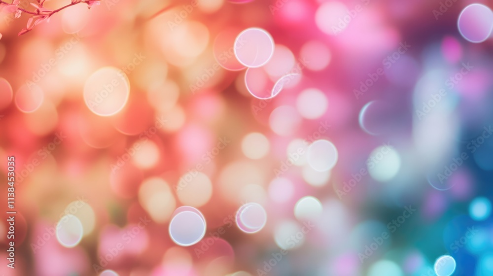 Aufkleber soft geometric gradient background with blurred pastel colors creating a dreamy and tranquil atmosph