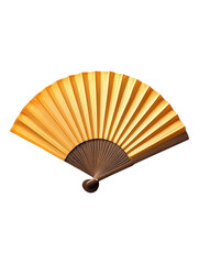 Chinese Folding Fan, Perfect for Traditional Events, Isolated on a Transparent Background