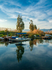 Obraz premium Akyaka Village coatline view. Akyaka is popular tourist destination in Turkey.