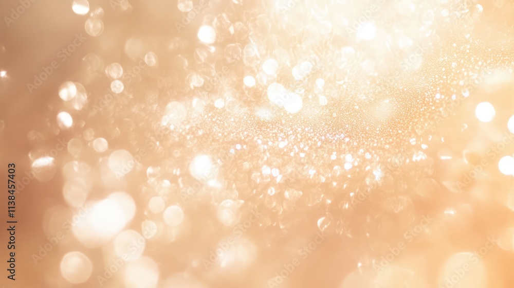 Poster abstract soft bokeh lights background with warm golden hues creating a dreamy and ethereal atmospher