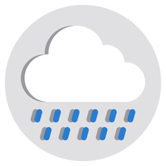 Rainfall icon in perfect design